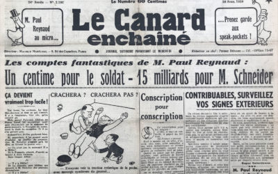 N° 1191 du Canard Enchaîné –  26 Avril 1939