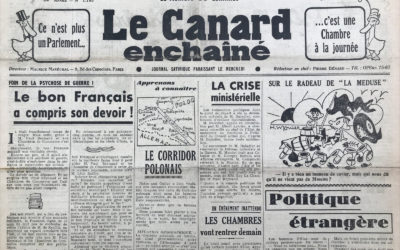 N° 1193 du Canard Enchaîné –  10 Mai 1939