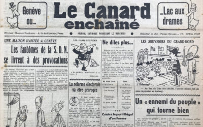 N° 1195 du Canard Enchaîné –  24 Mai 1939
