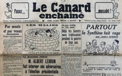 N° 1196 du Canard Enchaîné –  31 Mai 1939