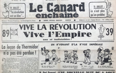 N° 1202 du Canard Enchaîné –  12 Juillet 1939