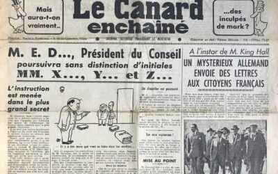 N° 1203 du Canard Enchaîné –  19 Juillet 1939
