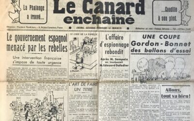 N° 1204 du Canard Enchaîné –  26 Juillet 1939