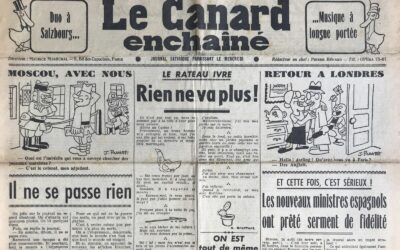 N° 1207 du Canard Enchaîné –  16 Août 1939