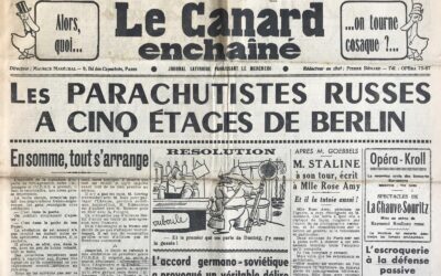 N° 1208 du Canard Enchaîné –  23 Août 1939