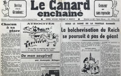N° 1213 du Canard Enchaîné –  27 Septembre 1939