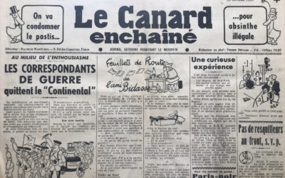 N° 1215 du Canard Enchaîné –  11 Octobre 1939