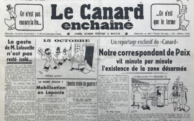 N° 1216 du Canard Enchaîné –  18 Octobre 1939