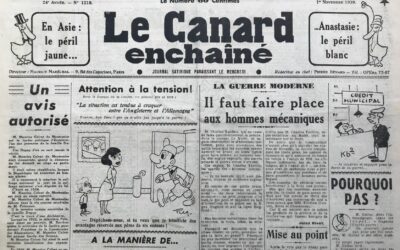 N° 1218 du Canard Enchaîné –  1 Novembre 1939