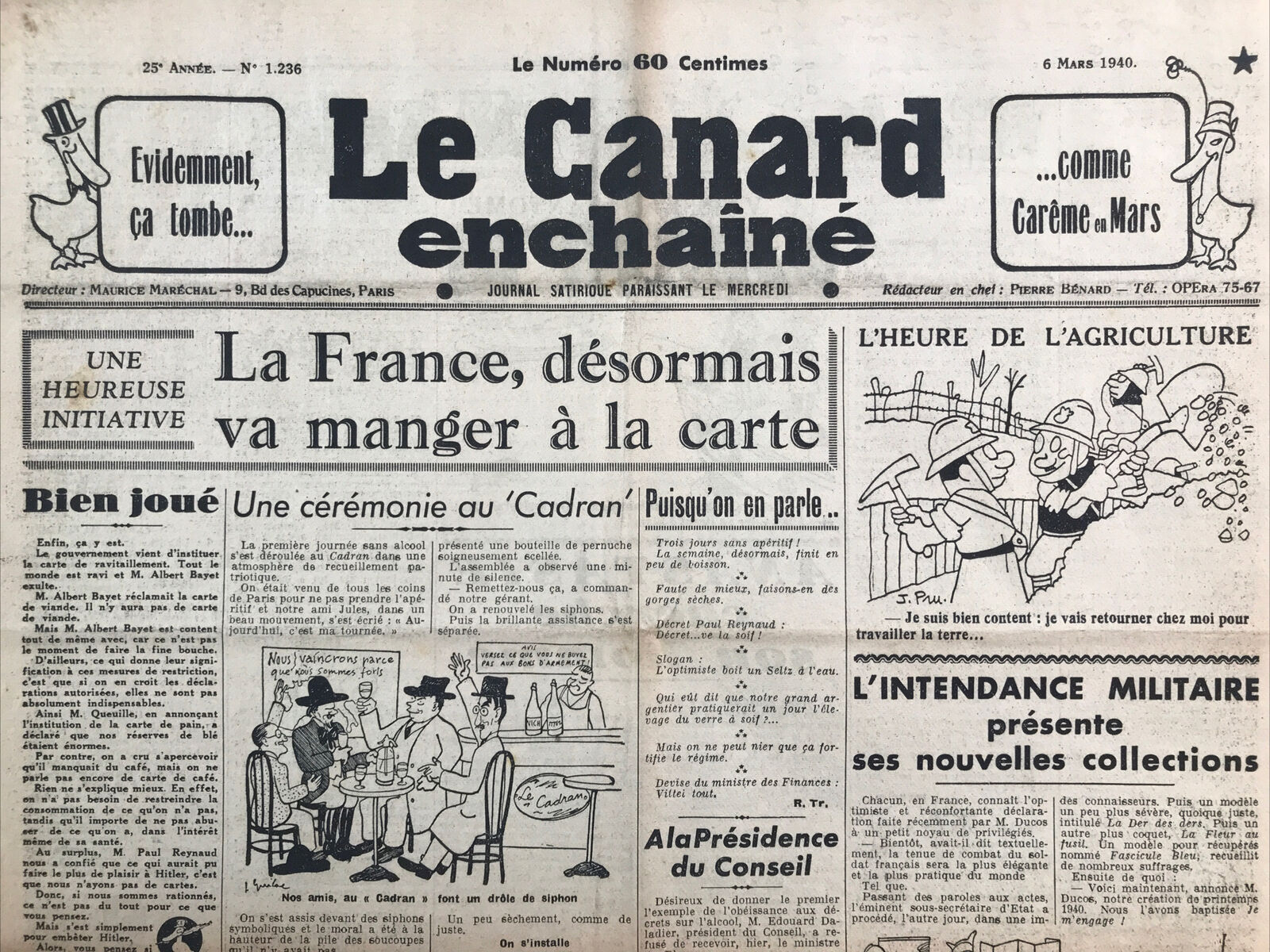 Couac ! | Acheter un Canard | Vente d'Anciens Journaux du Canard Enchaîné. Des Journaux Satiriques de Collection, Historiques & Authentiques de 1916 à 2004 ! | 1236