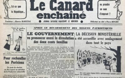 N° 1258 du Canard Enchaîné –  1 Novembre 1944