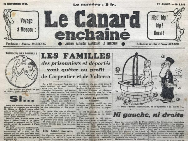 N° 1261 du Canard Enchaîné -  22 Novembre 1944