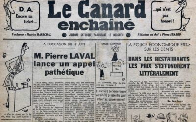 N° 1291 du Canard Enchaîné –  20 Juin 1945