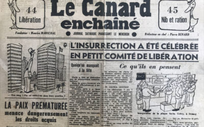 N° 1300 du Canard Enchaîné –  22 Août 1945