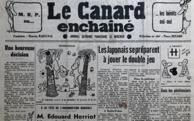 N° 1301 du Canard Enchaîné –  29 Août 1945