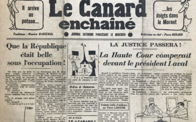 N° 1307 du Canard Enchaîné –  10 Octobre 1945