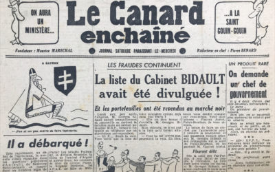 N° 1343 du Canard Enchaîné –  19 Juin 1946