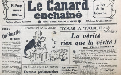N° 1348 du Canard Enchaîné –  24 Juillet 1946