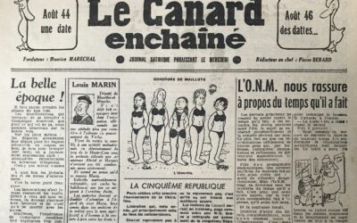N° 1352 du Canard Enchaîné –  21 Août 1946