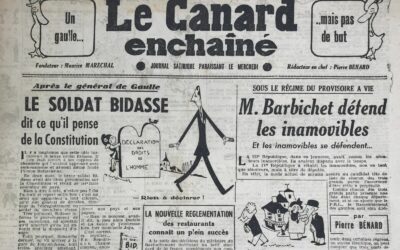 N° 1357 du Canard Enchaîné –  25 Septembre 1946