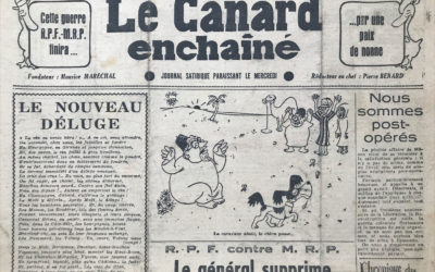 N° 1401 du Canard Enchaîné –  27 Août 1947