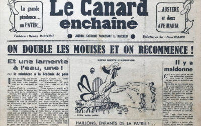 N° 1402 du Canard Enchaîné –  3 Septembre 1947