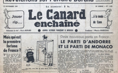 N° 1412 du Canard Enchaîné –  12 Novembre 1947
