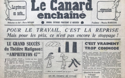 N° 1416 du Canard Enchaîné –  10 Décembre 1947
