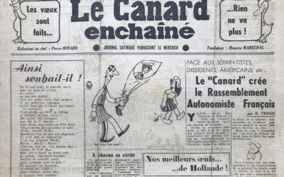 N° 1419 du Canard Enchaîné –  31 Décembre 1947