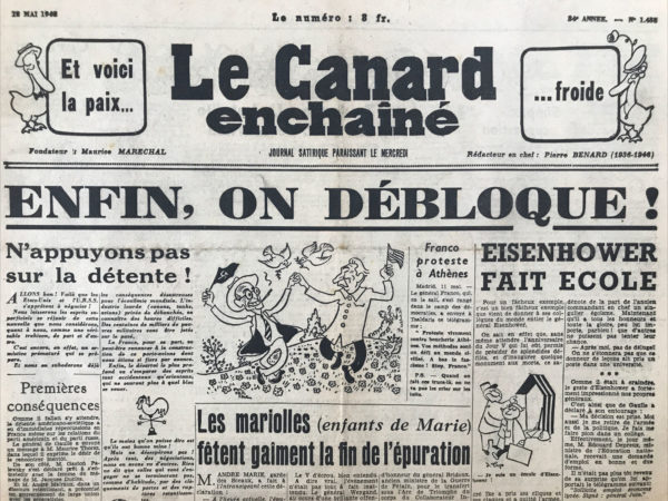 N° 1438 du Canard Enchaîné -  12 Mai 1948