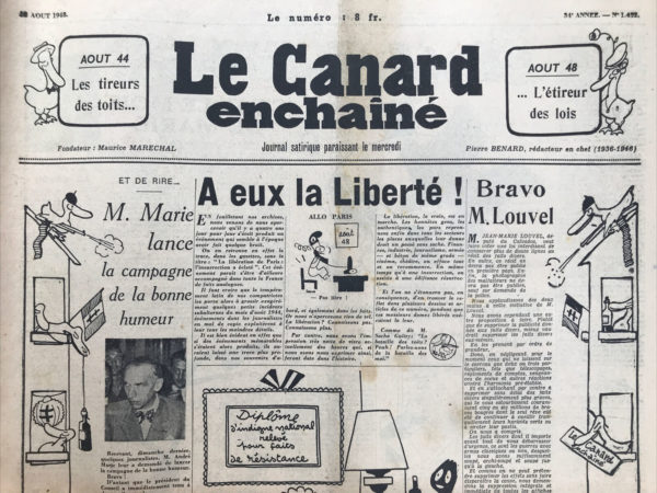 N° 1452 du Canard Enchaîné -  18 Août 1948