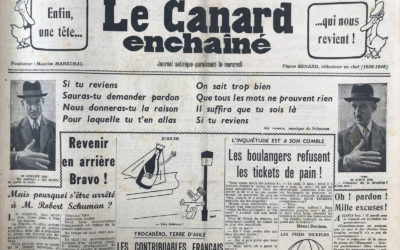 N° 1454 du Canard Enchaîné –  1 Septembre 1948