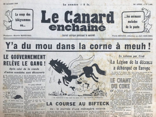 N° 1460 du Canard Enchaîné -  13 Octobre 1948