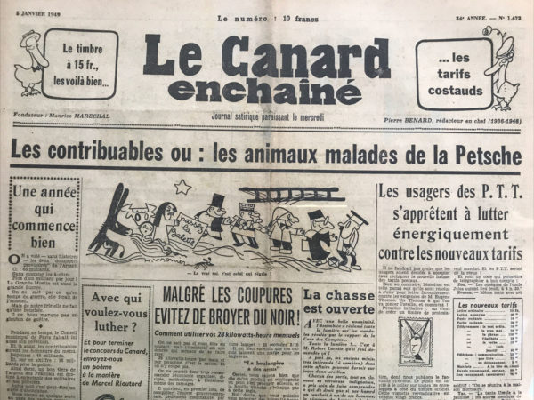 N° 1472 du Canard Enchaîné -  5 Janvier 1949