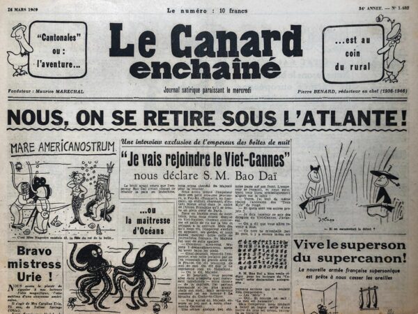N° 1482 du Canard Enchaîné -  16 Mars 1949