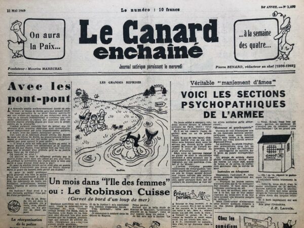 N° 1490 du Canard Enchaîné -  11 Mai 1949
