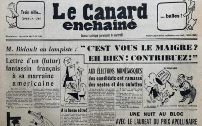 N° 1525 du Canard Enchaîné –  11 Janvier 1950