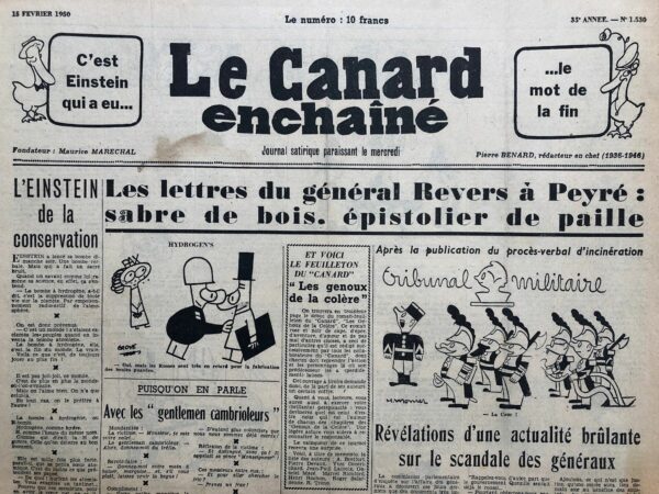 N° 1530 du Canard Enchaîné -  15 Février 1950