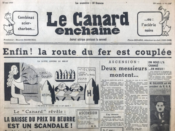 N° 1543 du Canard Enchaîné -  17 Mai 1950