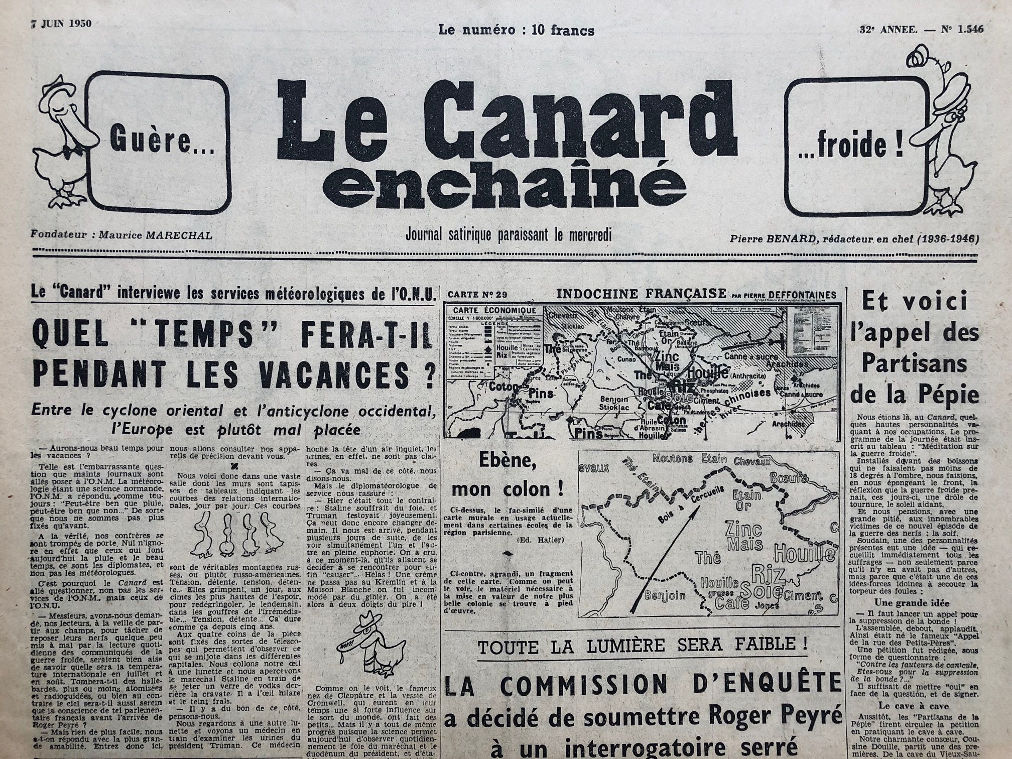 Couac ! | Acheter un Canard | Vente d'Anciens Journaux du Canard Enchaîné. Des Journaux Satiriques de Collection, Historiques & Authentiques de 1916 à 2004 ! | 1546 1