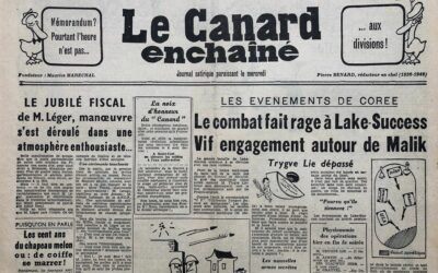 N° 1555 du Canard Enchaîné –  9 Août 1950