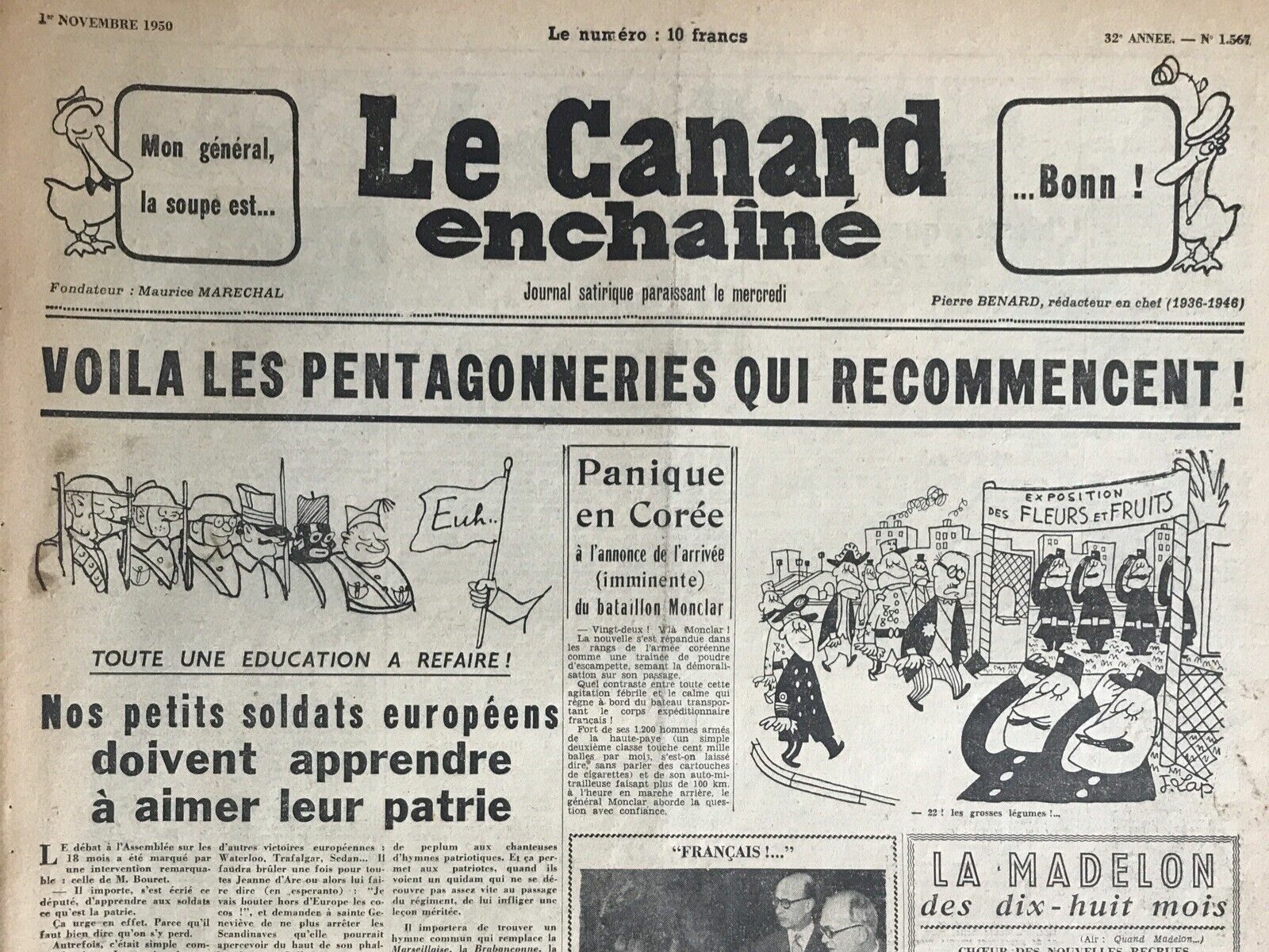 Couac ! | Acheter un Canard | Vente d'Anciens Journaux du Canard Enchaîné. Des Journaux Satiriques de Collection, Historiques & Authentiques de 1916 à 2004 ! | 1567 e1726237360420