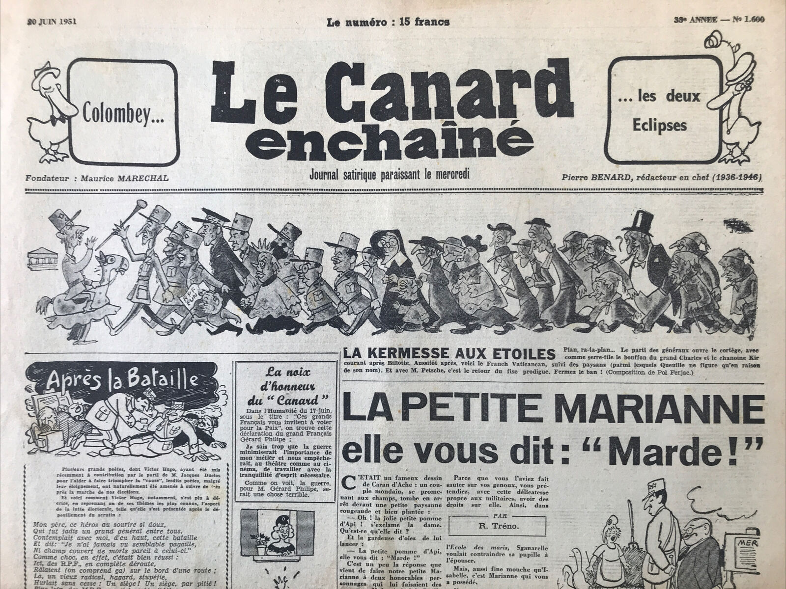 Couac ! | Acheter un Canard | Vente d'Anciens Journaux du Canard Enchaîné. Des Journaux Satiriques de Collection, Historiques & Authentiques de 1916 à 2004 ! | 1600