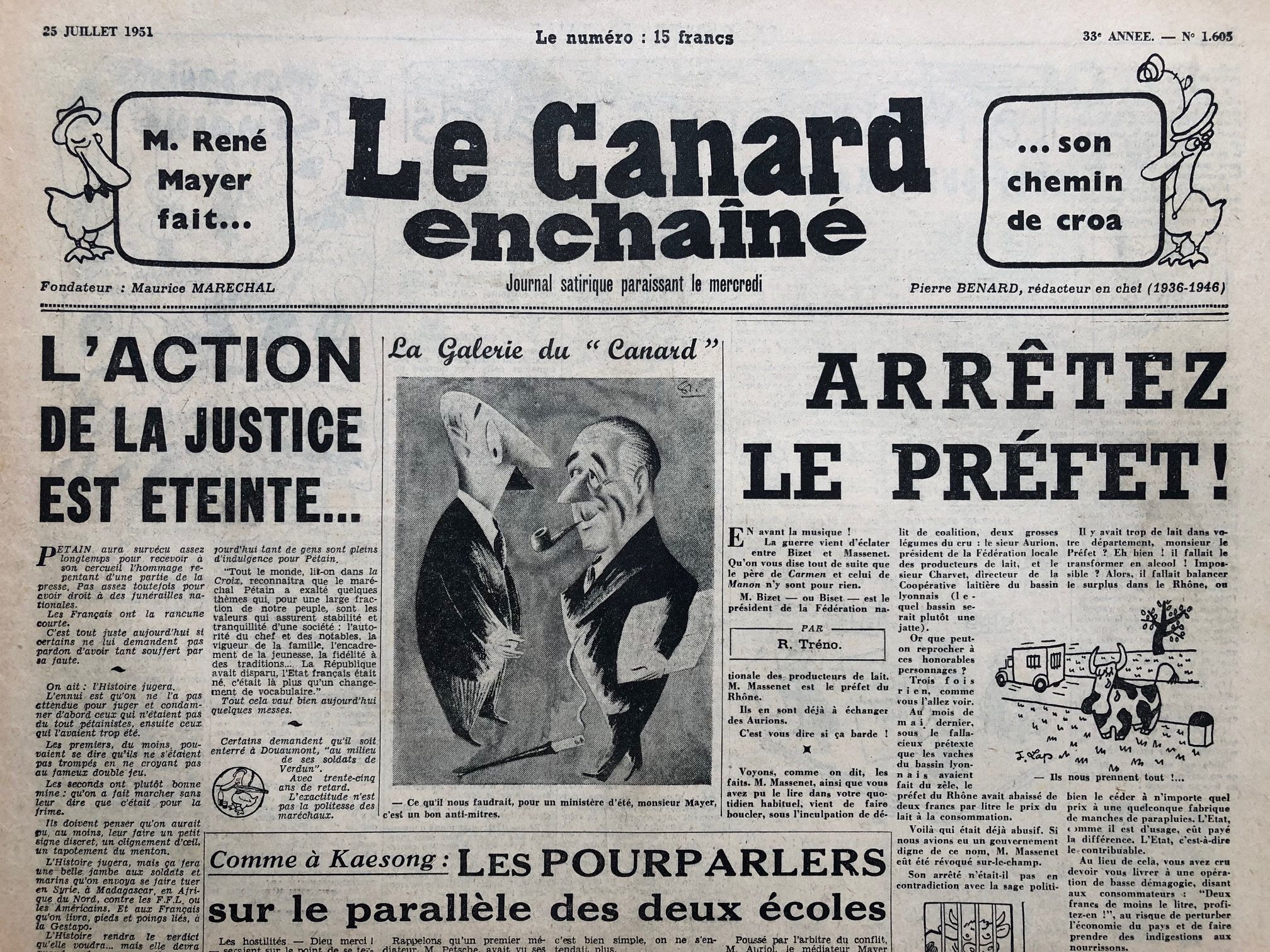 Couac ! | Acheter un Canard | Vente d'Anciens Journaux du Canard Enchaîné. Des Journaux Satiriques de Collection, Historiques & Authentiques de 1916 à 2004 ! | 1605 1