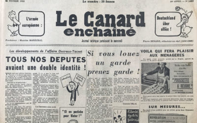 N° 1635 du Canard Enchaîné –  20 Février 1952
