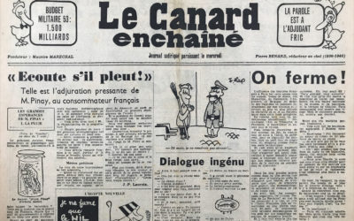 N° 1660 du Canard Enchaîné –  13 Août 1952