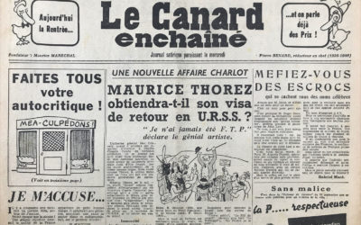 N° 1667 du Canard Enchaîné –  1 Octobre 1952