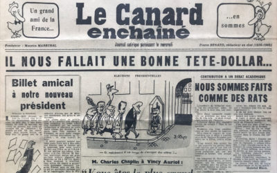 N° 1672 du Canard Enchaîné –  5 Novembre 1952