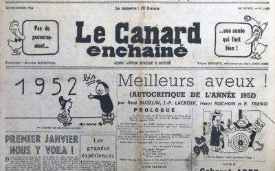 N° 1680 du Canard Enchaîné –  31 Décembre 1952