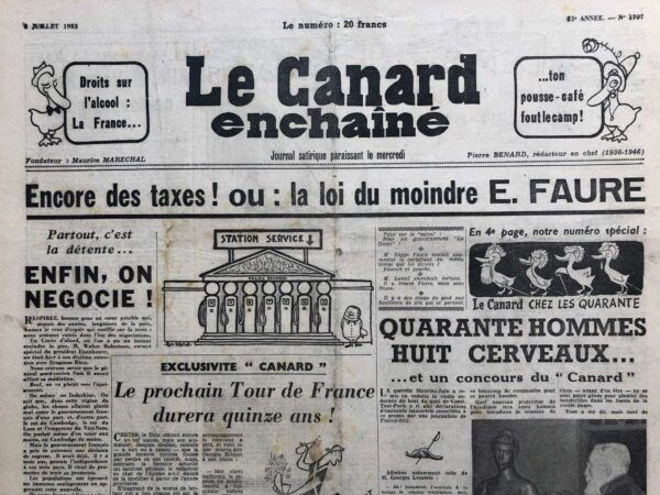 N° 1707 du Canard Enchaîné -  8 Juillet 1953